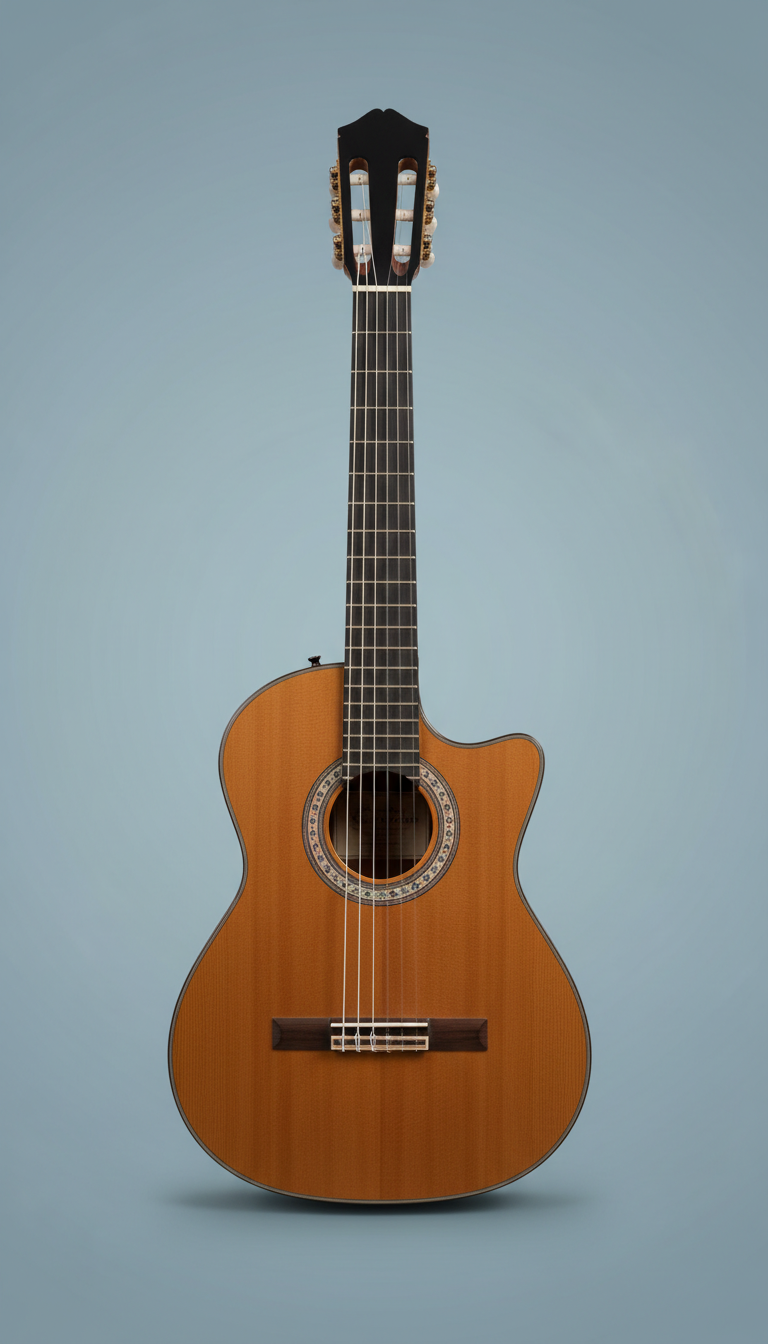 Spanish Guitar with Matte Wood Finish