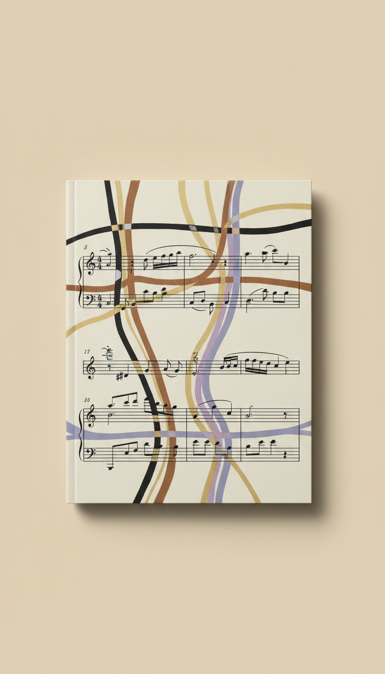 Music Score Journal on Ivory Sheet Paper