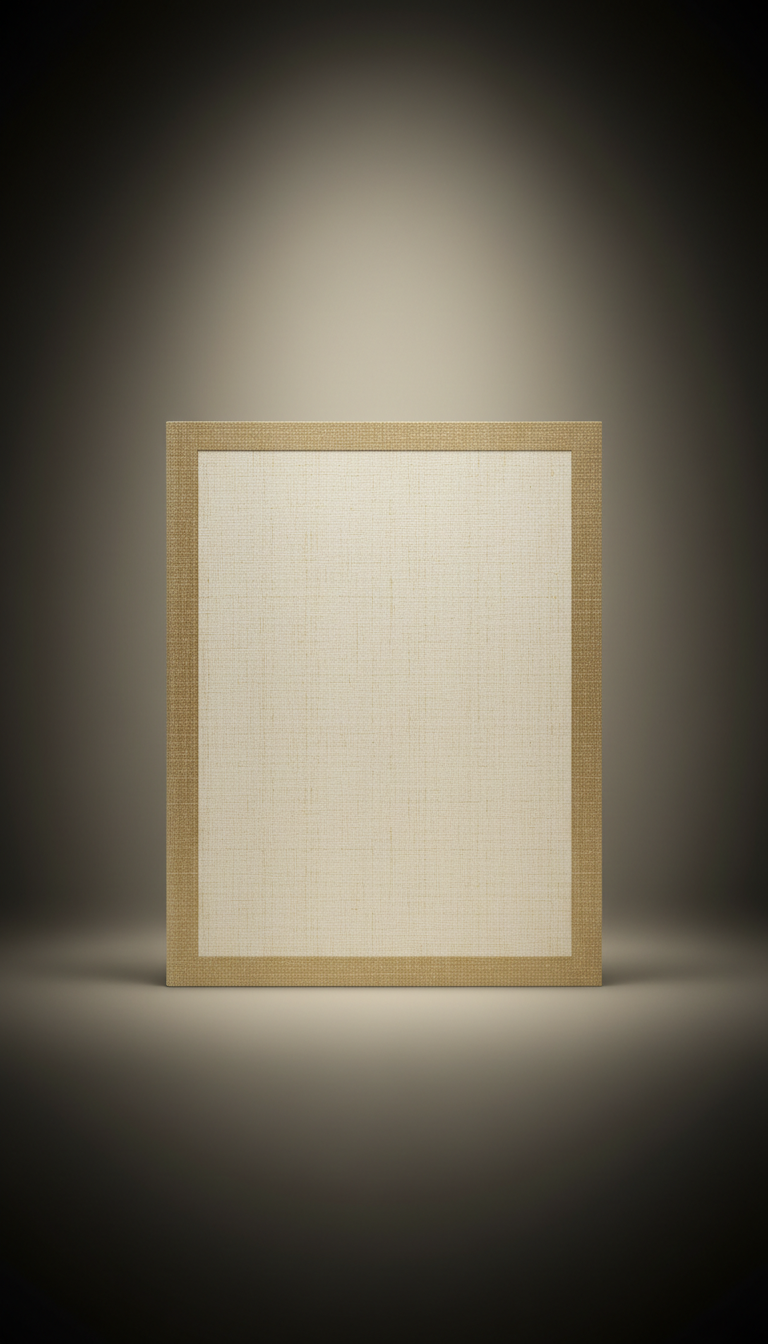 Hand-bound Certificate Folio in Ivory Gold