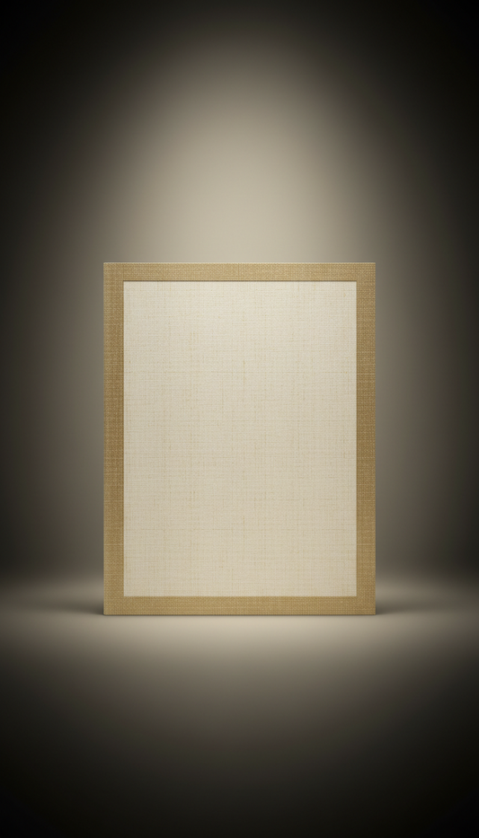 Hand-bound Certificate Folio in Ivory Gold